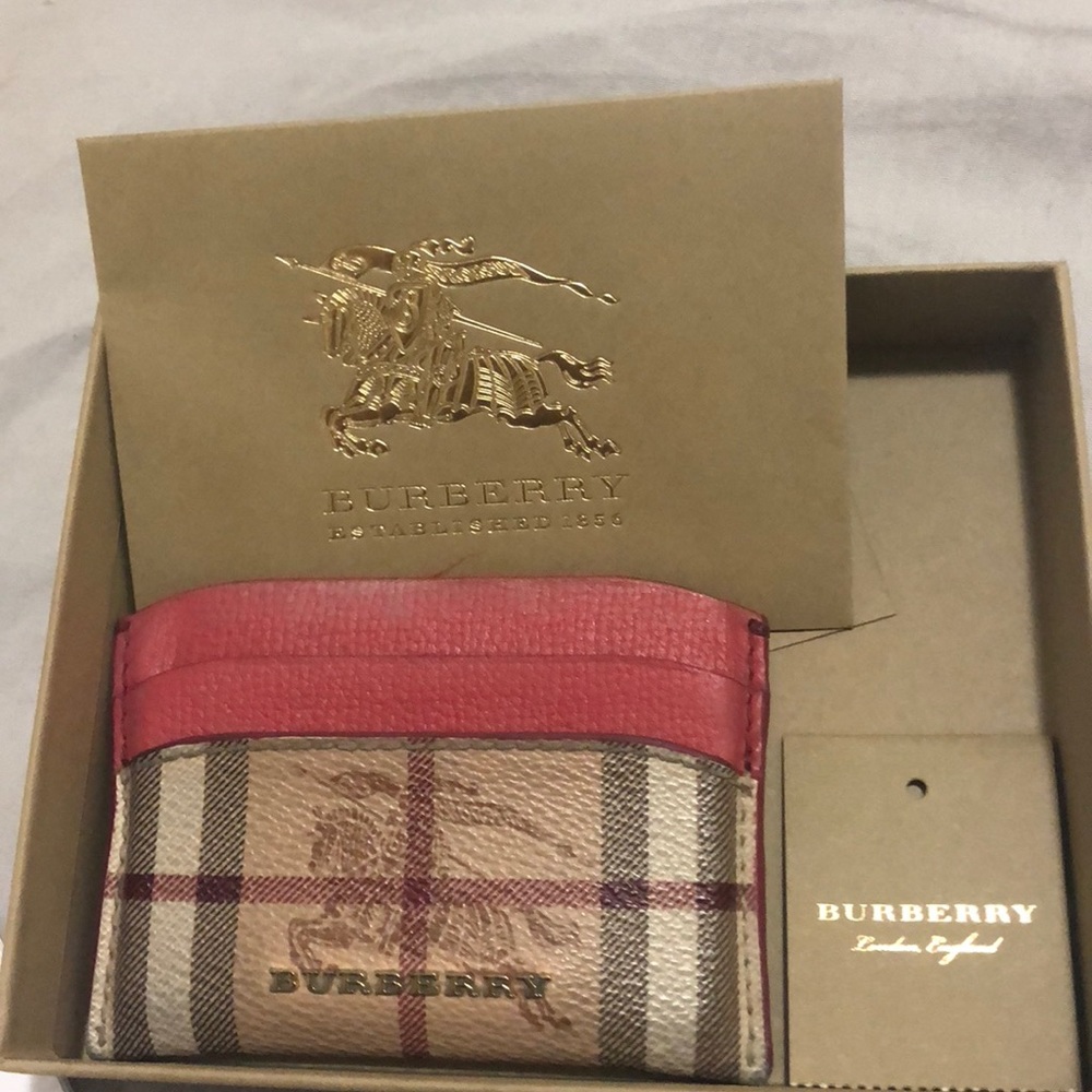 Burberry card holder great condition